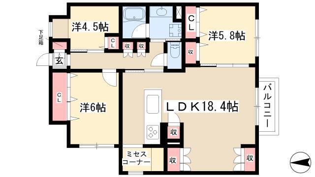 3SLDK