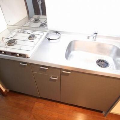 
						2口ガスコンロで料理も楽しくなります。