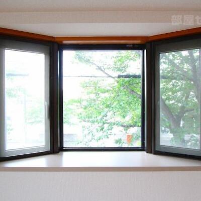 
						2面開ける出窓です。