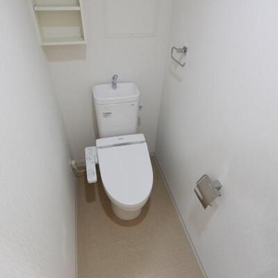 
						清潔感のあるお手洗い。