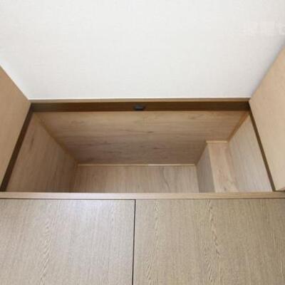 
						なんと収納の上にも収納が。