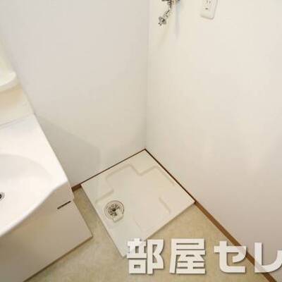 
						洗濯機置き場はこちらへ。他号室の写真です。