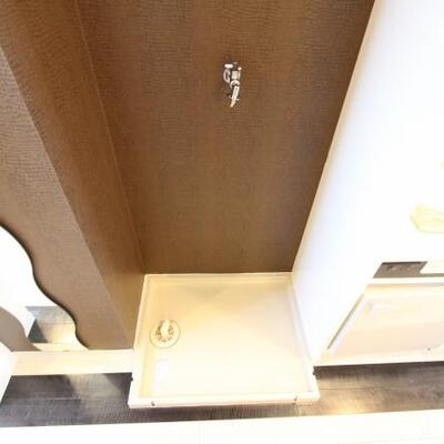 
						洗濯機はコチラに置けます。