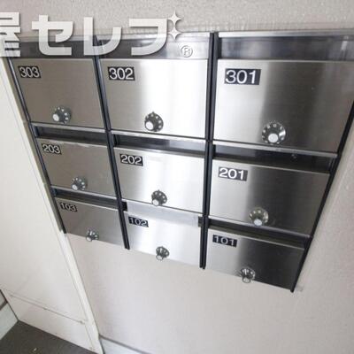 
						ダイヤル式ポスト。