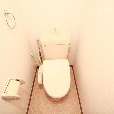 
						キレイなトイレです。