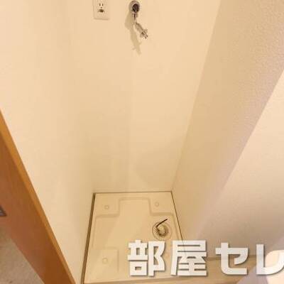 
						きれいな室内洗濯機置場です。