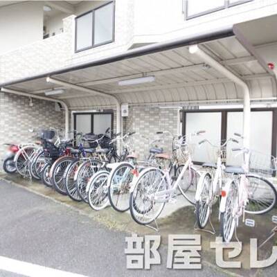 
						自転車置場。