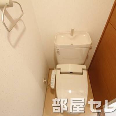 
						温水洗浄便座。