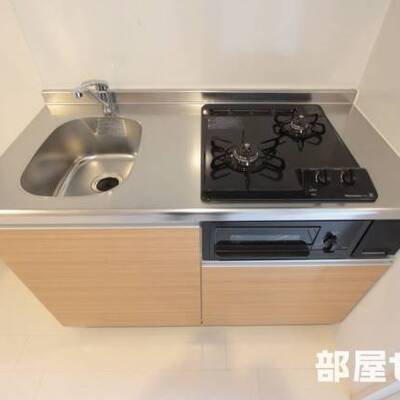 
						二口コンロは嬉しいですね。