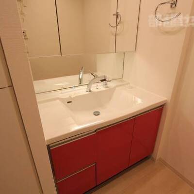 
						洗面脱衣スペースです。