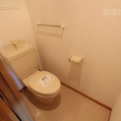 
						清潔感のあるお手洗いです。