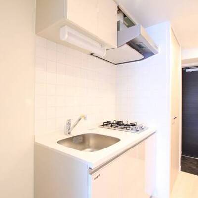 
						2口ガスコンロのキッチン