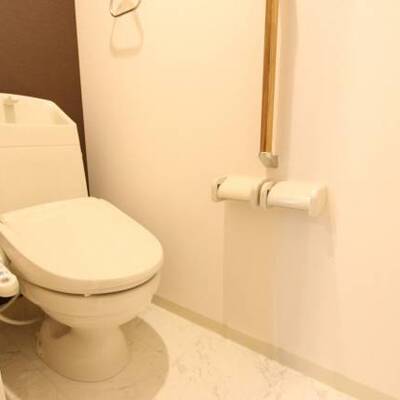 
						手すりなどの配慮が嬉しいお手洗いです