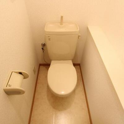 
						横に予備のトイレットペーパーも置けますね。