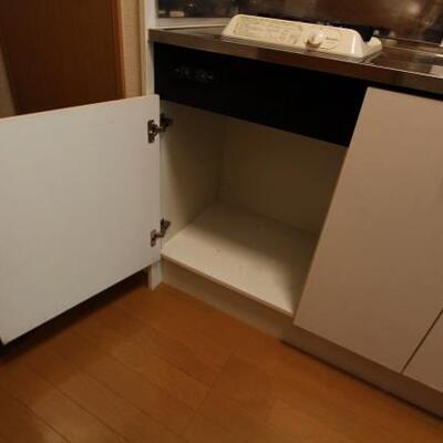 
						洗剤や調理器具はこちらに。