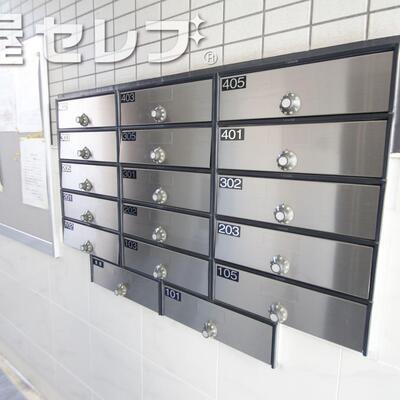 
						ダイヤル式ポスト。