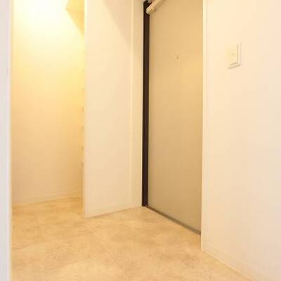 
						玄関スペースも何か飾れそうです