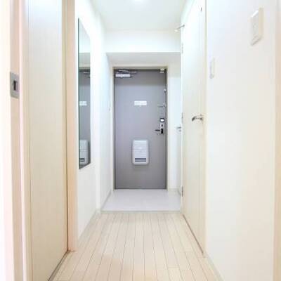 
						玄関横の鏡も使いやすいですよ