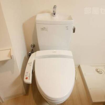 
						温水洗浄便座付きのお手洗いです。