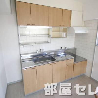 
						2口ガスコンロが置けます。