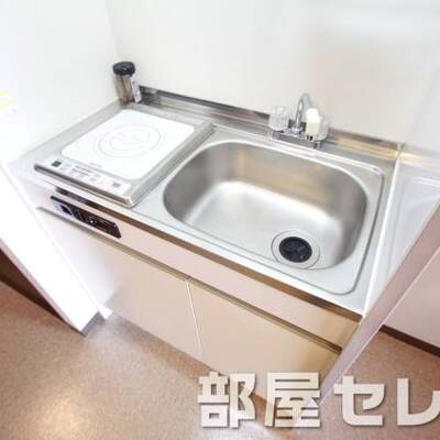 
						システムキッチン。他号室の写真です。