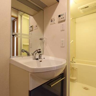 
						洗面台もおしゃれですね