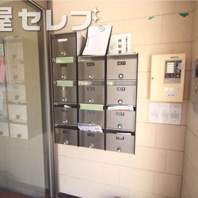 
						ダイヤル式ポスト。