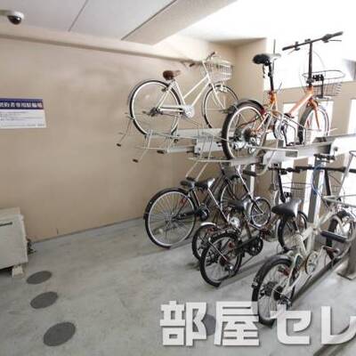 
						自転車置き場。他号室の写真です。