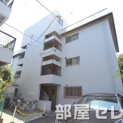 
						どっしりとしたマンション。