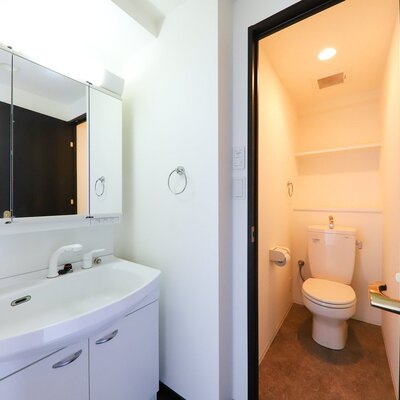 
						メゾネットタイプ。2Fにも洗面台、トイレあります。